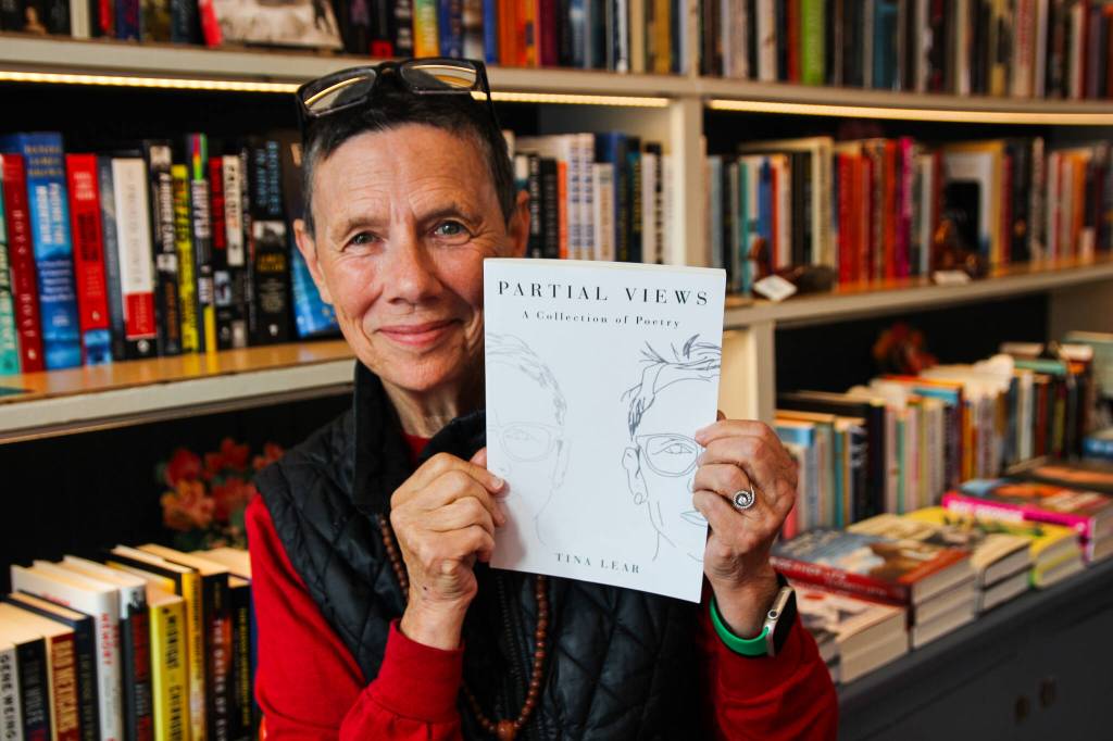Tina Lear will read some poems from her autobiographical poetry collection, Partial Views at the Kingfisher Bookstore. (Photo by Luisa Loi)