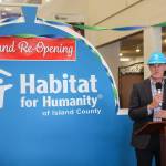 Photo by Luisa Loi
Rick Larsen attended Habitat for Humanity's grand reopening of the store on Pioneer Way, a building he secured $2 million for.