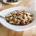 Goldies and The Roosts Pasta Ai Funghi, made with spelt campanelle, lobster mushroom, chantrelles and parmigiano. (Photo by Luisa Loi)