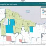 (City of Langley map)
The citys current Potential Growth Area, highlighted in blue, includes land in the forestry and agriculture tax programs, which does not meet the criteria for potential growth.