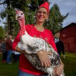 Photo by David Welton
A turkey that survived the Thanksgiving season last year made an appearence at the 2023 Holly Jolly Parade in Langley.