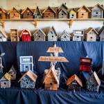 (Photo by David Welton)
An array of John Schmidts birdhouses, a retirement venture which he refers to as Bird Bed & Breakfast.