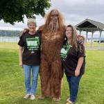 Photo provided
Margaret Livermore and Teresa Bisaw hang out with Sasquatch.