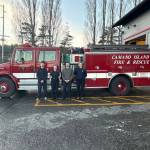 (Photo provided)
At right, Chloe Eriksen, a firefighter at North Whidbey Fire and Rescue, deployed to California with Camano Island Fire and Rescue.