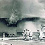 (Photo provided)
With his back to the camera, Terry Ney, center, surveys the Colton Middle School fire in Clackamas County, Oregon.