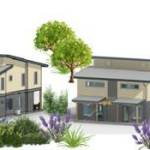 (Concept image provided)
This concept drawing shows the seven townhomes that Habitat for Humanity of Island County plans to construct in Langley.