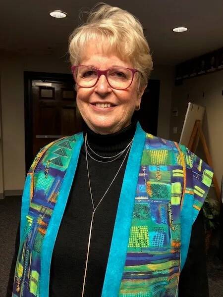 Judy Lynn honored for her work in 2018 at the Island County Historical Museums auction. (Photo provided)
