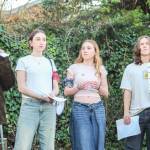 (Photo by Luisa Loi)
At left, Lilly Katzinger, Molly Nattress, Reed Atwood, Carter McKnight and Kjersti Ringsrud spoke about the importance of community and allyship.