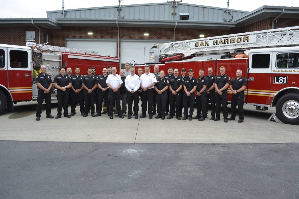 The Oak Harbor Fire Department in a photo taken in last summer. (Photo provided by Angela Braunstein)