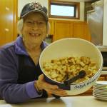 (Photo by Kira Erickson/South Whidbey Record)
Sally Berry shows off her homemade croutons.