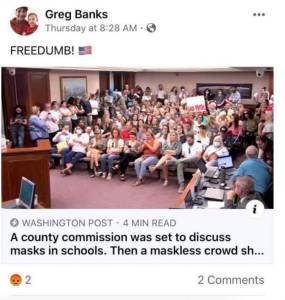 A screenshot from Prosecutor Greg Banks' personal email was included in court filings.