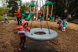 Photo by David Welton
Children are on the hunt during last year's Easter egg hunt in Clinton.