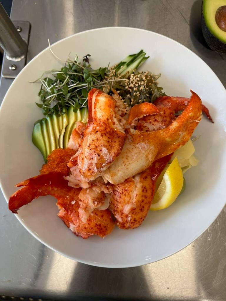 Photo by Joan Samson
Wild caught Canadian lobster is currently on the menu at Japonica.