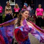 Photo by David Welton
Teresa (Chandani) Ortega belly dances at Boy and Dog Park in downtown Langley.