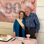 Gerry and Norm Haveman at Gerrys 90th birthday party in August 2024.