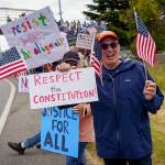 This sign encouraged respect for the Constitution.