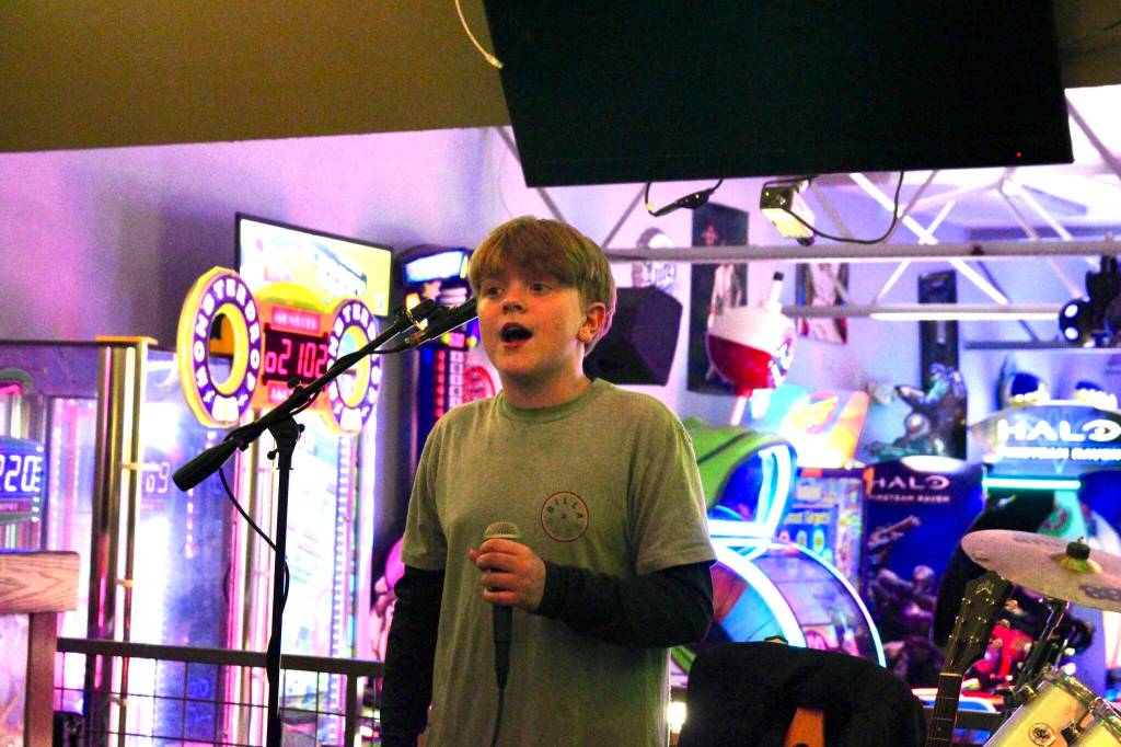 Photo by Marina Blatt
Cillian Burke belts out Somewhere Only We Know by Keane.