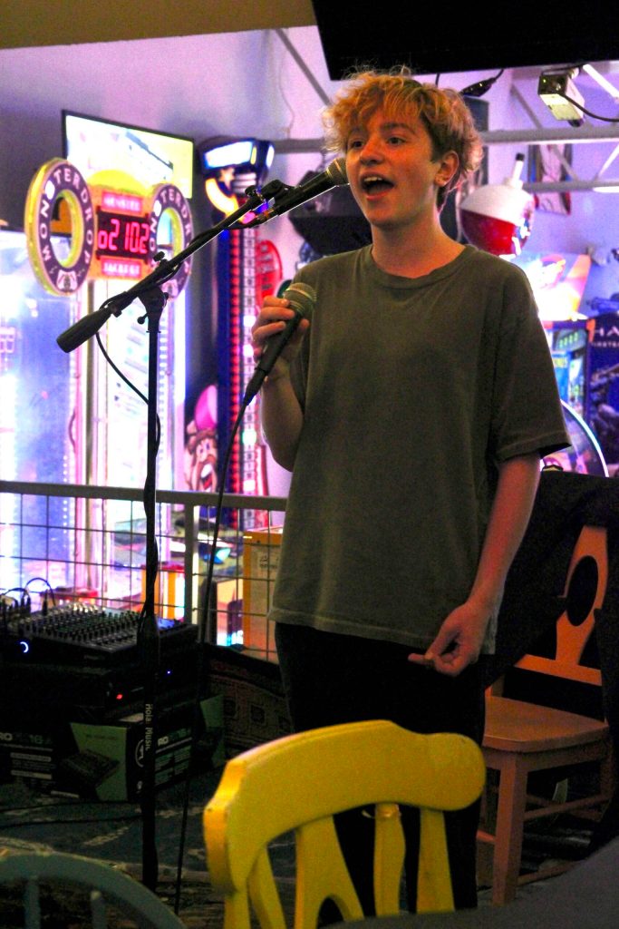 Photo by Marina Blatt
Rowan McDonald sings with passion.