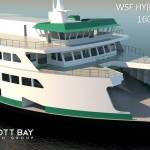 (Photo courtesy of WSDOT) A rendering of the design for the new hybrid-electric ferries.
