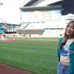 Danika poses at T-Mobile Park ahead of her Seattle Mariners national anthem debut (Photo provided by Danika Kloewer)