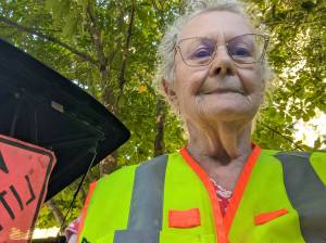 Photo Provided
Madeline rose takes a selfie in her road-cleanup vest.