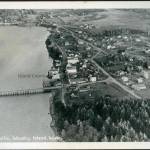 Photo provided. 
A postcard depicting an aerial view of historic Coupeville, including Front Street, the Wharf and Alexander Blockhouse.