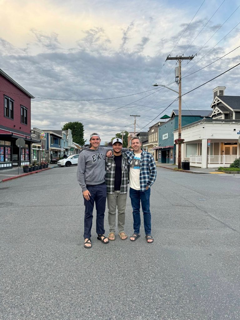 Photo courtesy of the South Whidbey Project
Parker Barnett, Levi Sawyers and Hunter Hawkins are the founders of the South Whidbey Project, which provides funding for community initiatives.