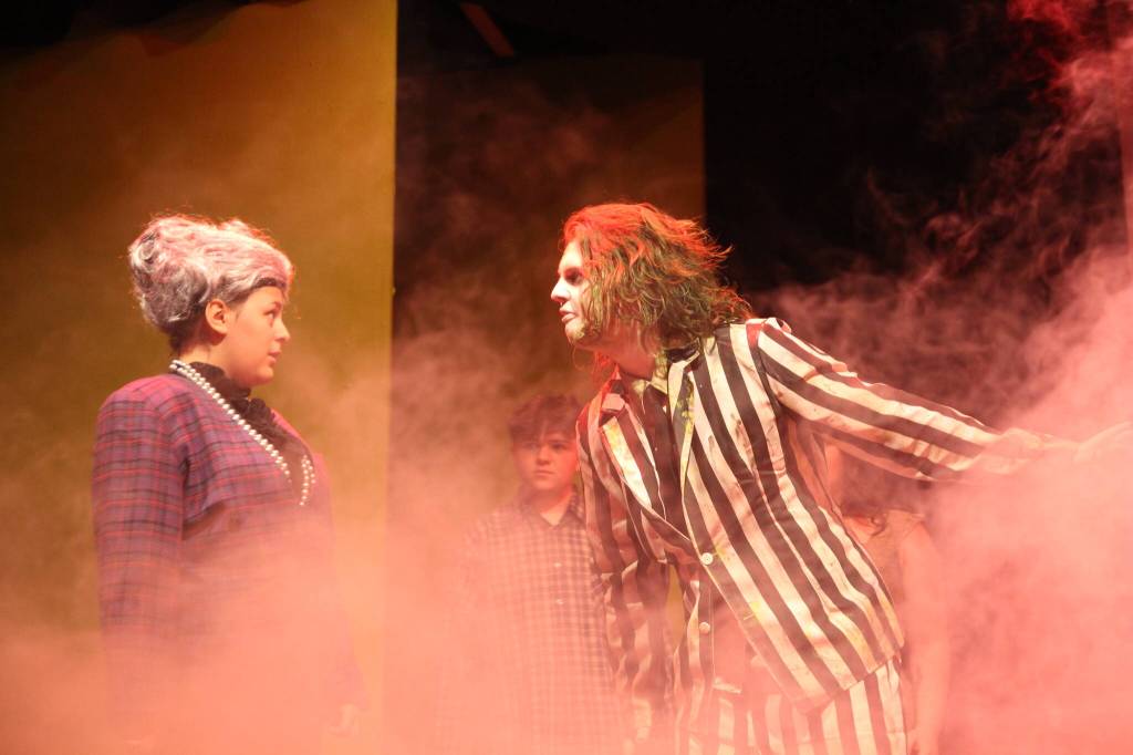(Photo by Marina Blatt) Beetlejuice snaps back at his demon mother.