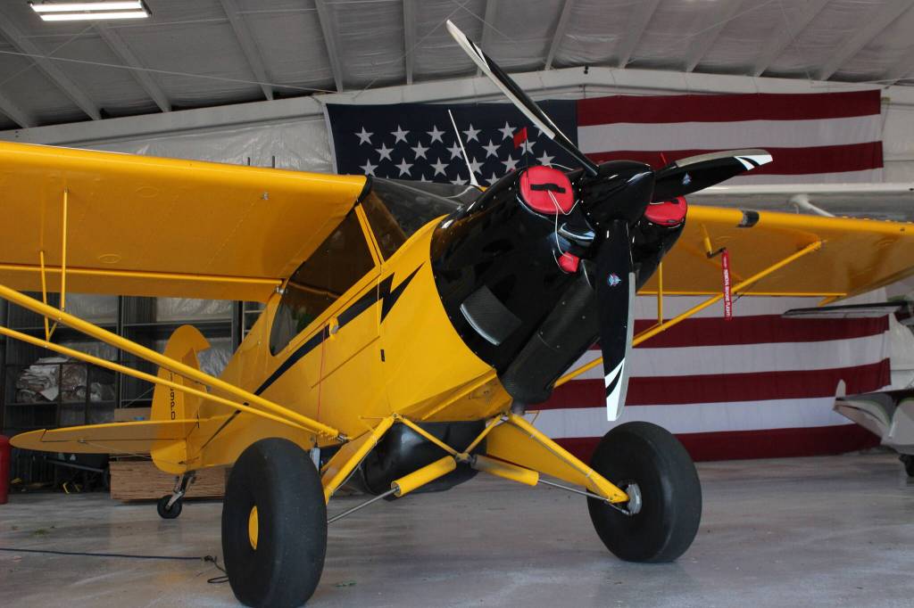 Another plane inside the DeLaurentis International Airport hangar (Photo by Allyson Ballard).