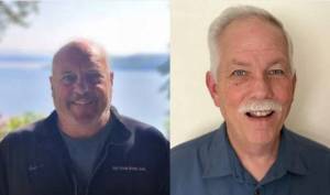 Larry Goff and Chris Chan are two of the candidates running for Commissioner of the Central Whidbey Island Fire and Rescue.