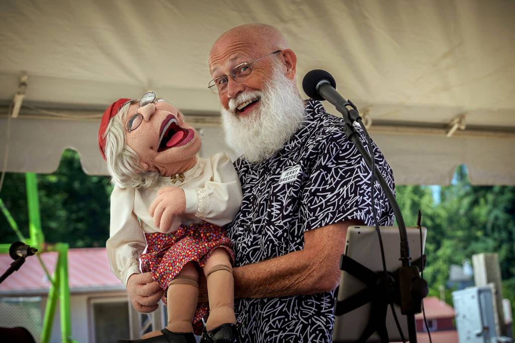 (Photo by David Welton) Ventriloquist Jerry Breeden brought Mildred to entertain the audience at his show.