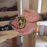 (Photo by Marina Blatt) Crafts are PNW themed, like this bedazzled Bigfoot souvenir.