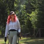 (Photo by Allyson Ballard) Having a good sense of humor is essential to running a pet waste business, Shannon Useman said.