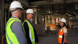 (Photo by Allyson Ballard) Superintendent Michelle Kuss-Cybula called the buildings funding a twice-in-a-lifetime opportunity.