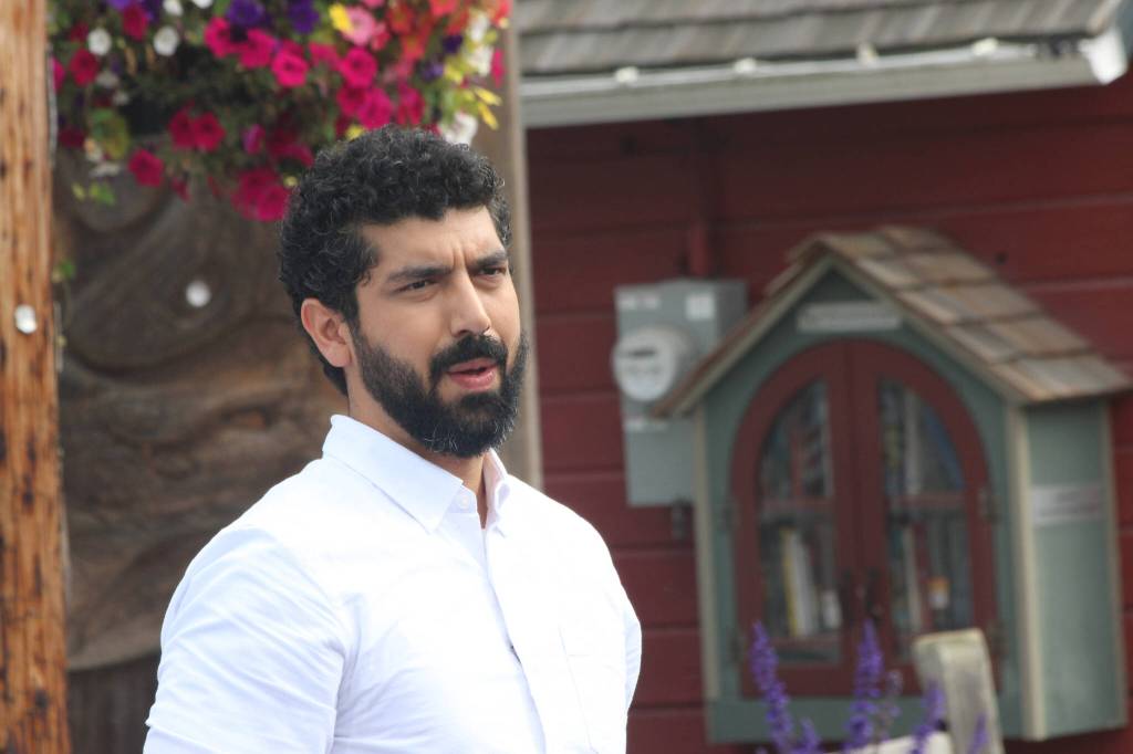 Photo by Allyson Ballard
Devin Sidhu, a Whidbey resident, plays Khan, a man mistaken for a suicide bomber.