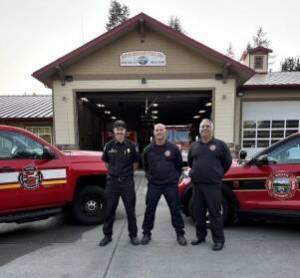 Photo provided
From left, John Lloyd, Joe Burbank and Alex Magallon, the three rotating battalion chiefs.