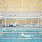Concept image provided by South Whidbey Parks and Recreation District. The view of the natatorium, which includes a lap pool, lazy river and kids pool.