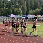 Coupeville girls move out as a pack.