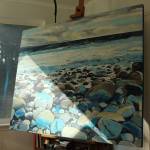 (Photo by Allyson Ballard) Haslets landscaping experience means he is intimately familiar with the Whidbey scenery he so frequently paints.