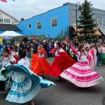 (Photo provided) Dancers wear traditional dresses in a previous Dia de Fiesta event in Oak Harbor.