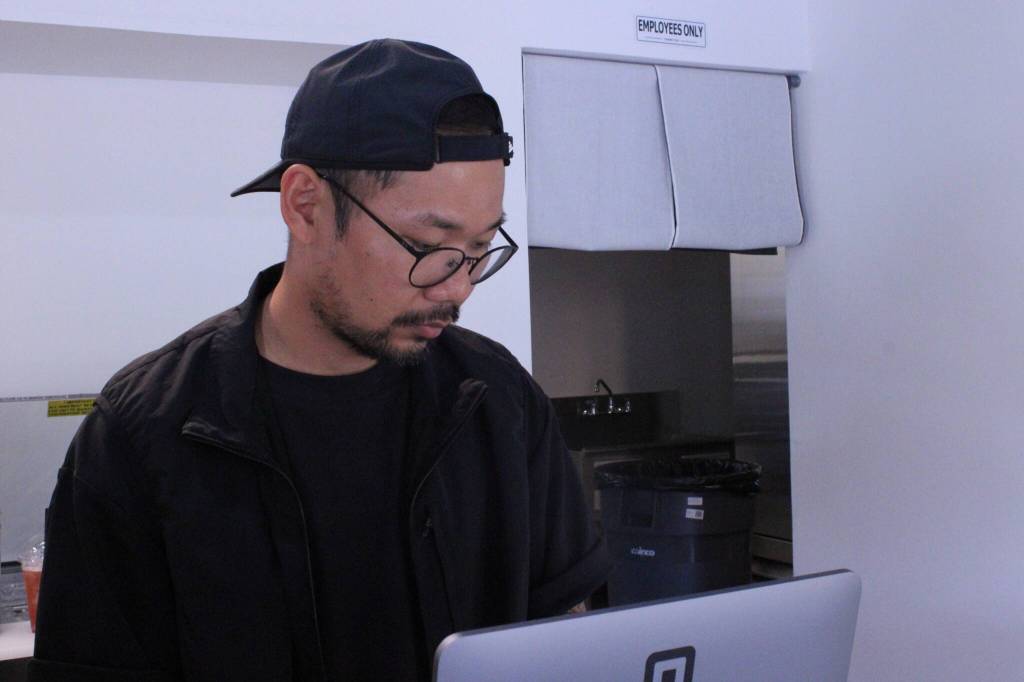 Photo by Allyson Ballard
Jason Musni runs the business side of Trinhs Corner while his wife, the restaurants namesake, handles the food.