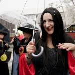 Emily Harding Hill bewitched as Morticia Addams, flaunting the characters trademark sleek black hair. (Photo by David Welton)