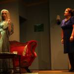 Abby Thuet (Elvira) and Shealyn Christie (Ruth) are at odds with each other. (Photo by Marina Blatt)