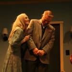 Elvira (Abby Thuet) tries to seduce her husband Charles (Lachlan Waterbury) even though she is a ghost. (Photo by Marina Blatt)