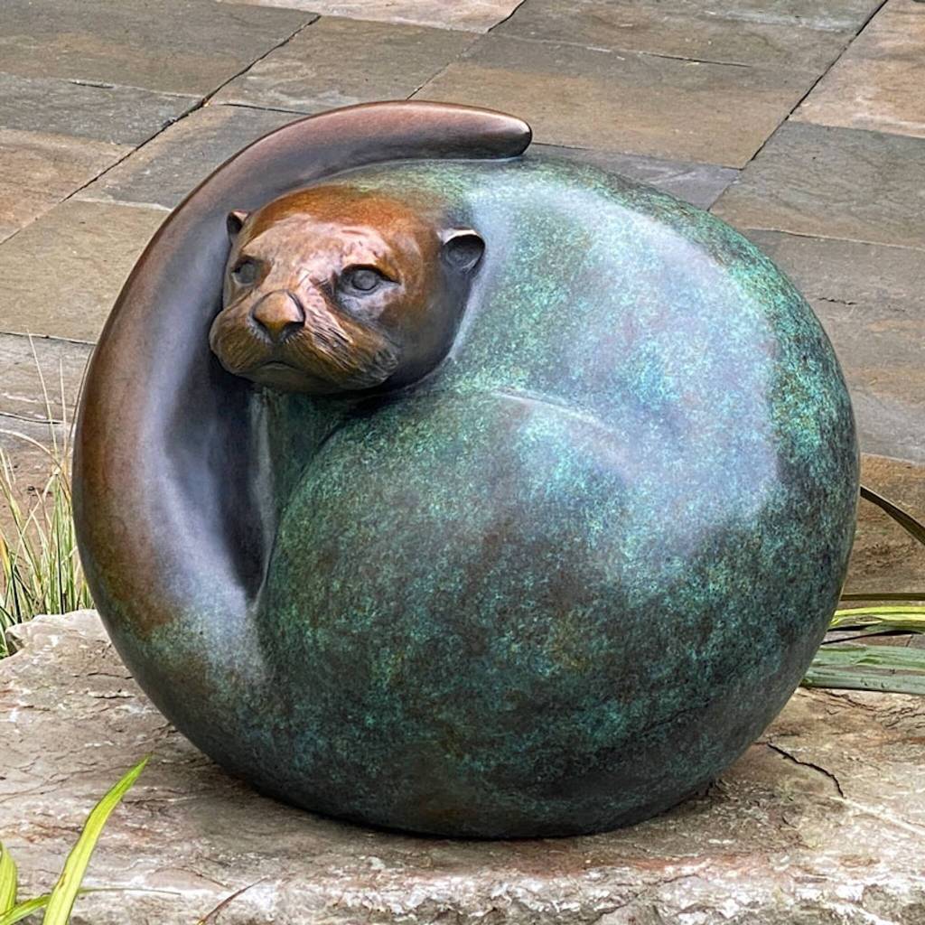 (Photo provided by Rob Schouten Gallery) Georgia Gerber made a bronze otter sculpture.