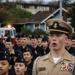 File photo
Lt. Jack Murray leads the ROTC at the Veterans Day Parade in Oak Harbor last year.