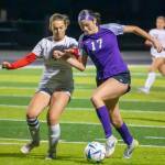 (Photo by Levi Evans) Mia McGaha, pictured here in Thursdays match, scored on Saturday.