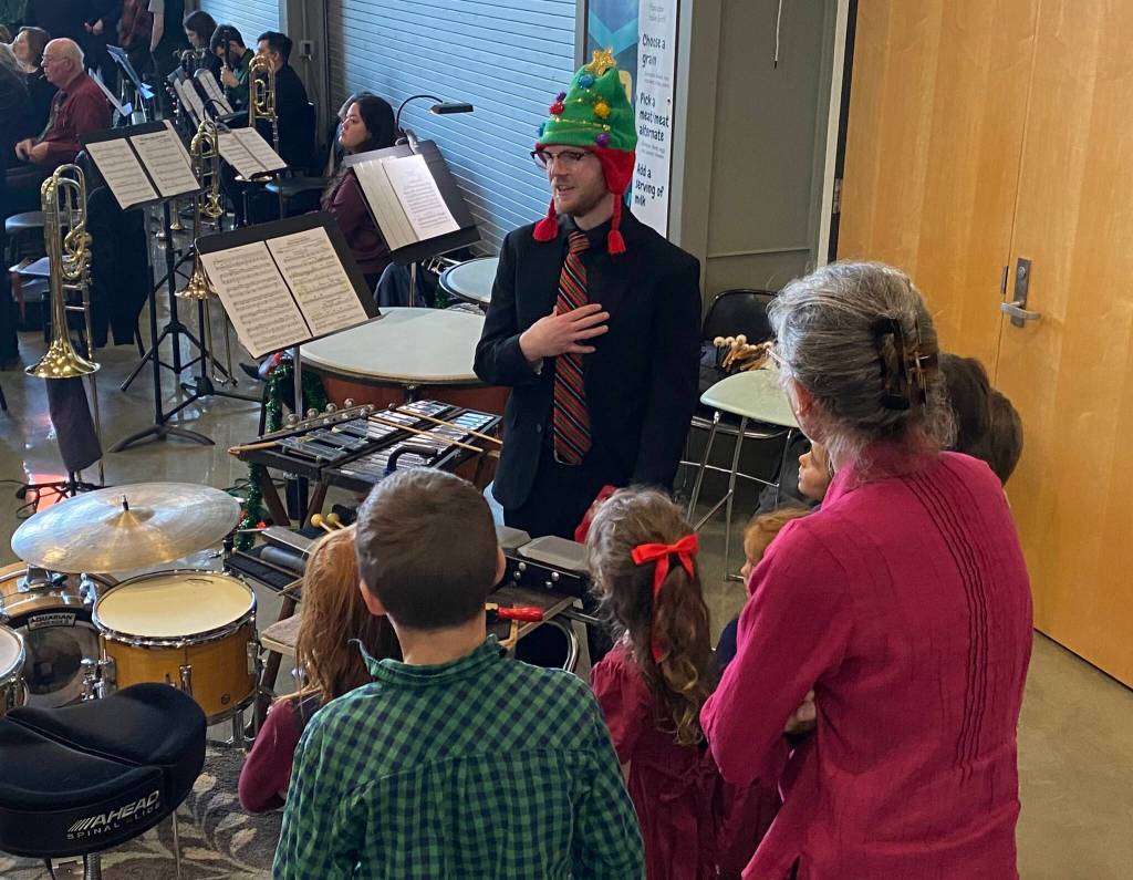 Photo provided. Executive Director Larry Heidel hopes the petting zoo will inspire curiosity about instruments in those who attend.