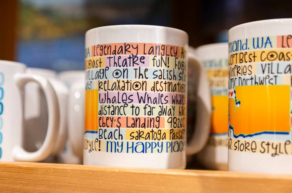 Mugs at The Star Store in Langley. (Olivia Vanni / The Herald)