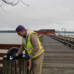 Photo by Marina Blatt
As Waterbury sings his way through downtown Coupeville, generally people just go about their business, others watch and appreciate it and on the rare occasion onlookers join in, Waterbury said.